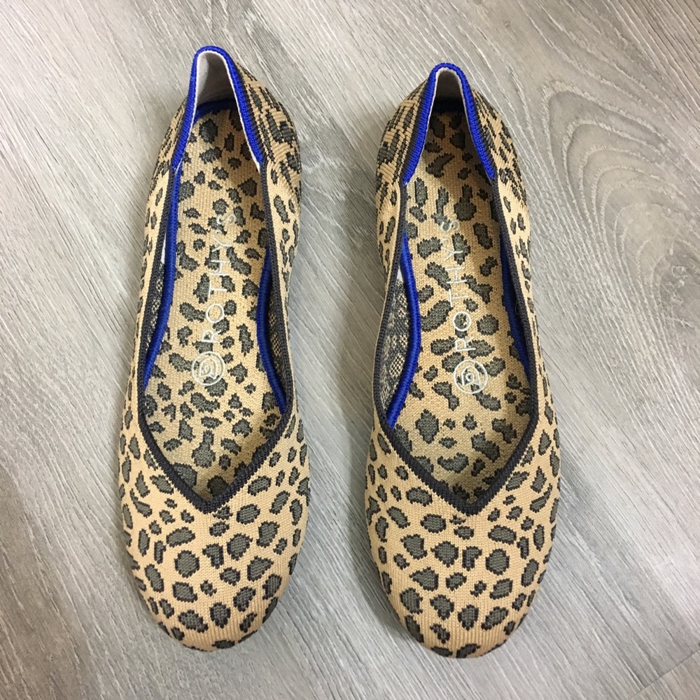 Rothy’s Rounded-Toe Cheetah Flats 6.5 - Picture 2 of 7